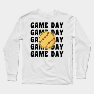 softball is my favorite season Long Sleeve T-Shirt